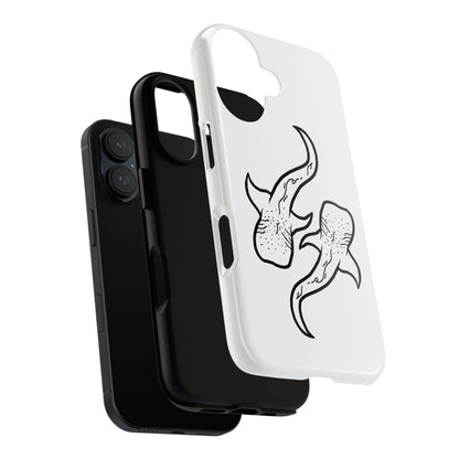 Whale Shark (White) Phone Case