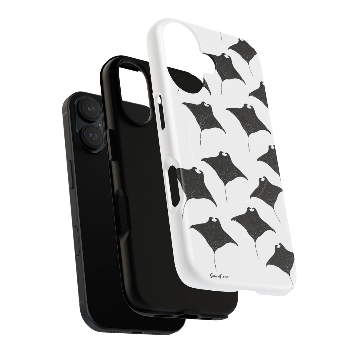 Manta Ray Pattern Phone Case | Tough Magnetic Case