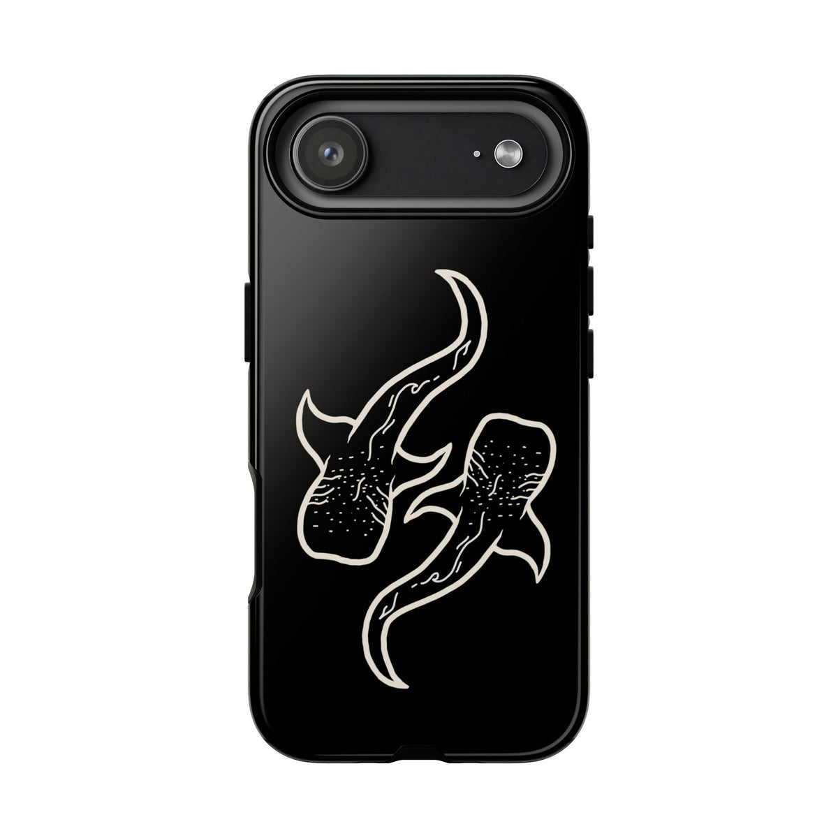Whale Shark (Black) Phone Case