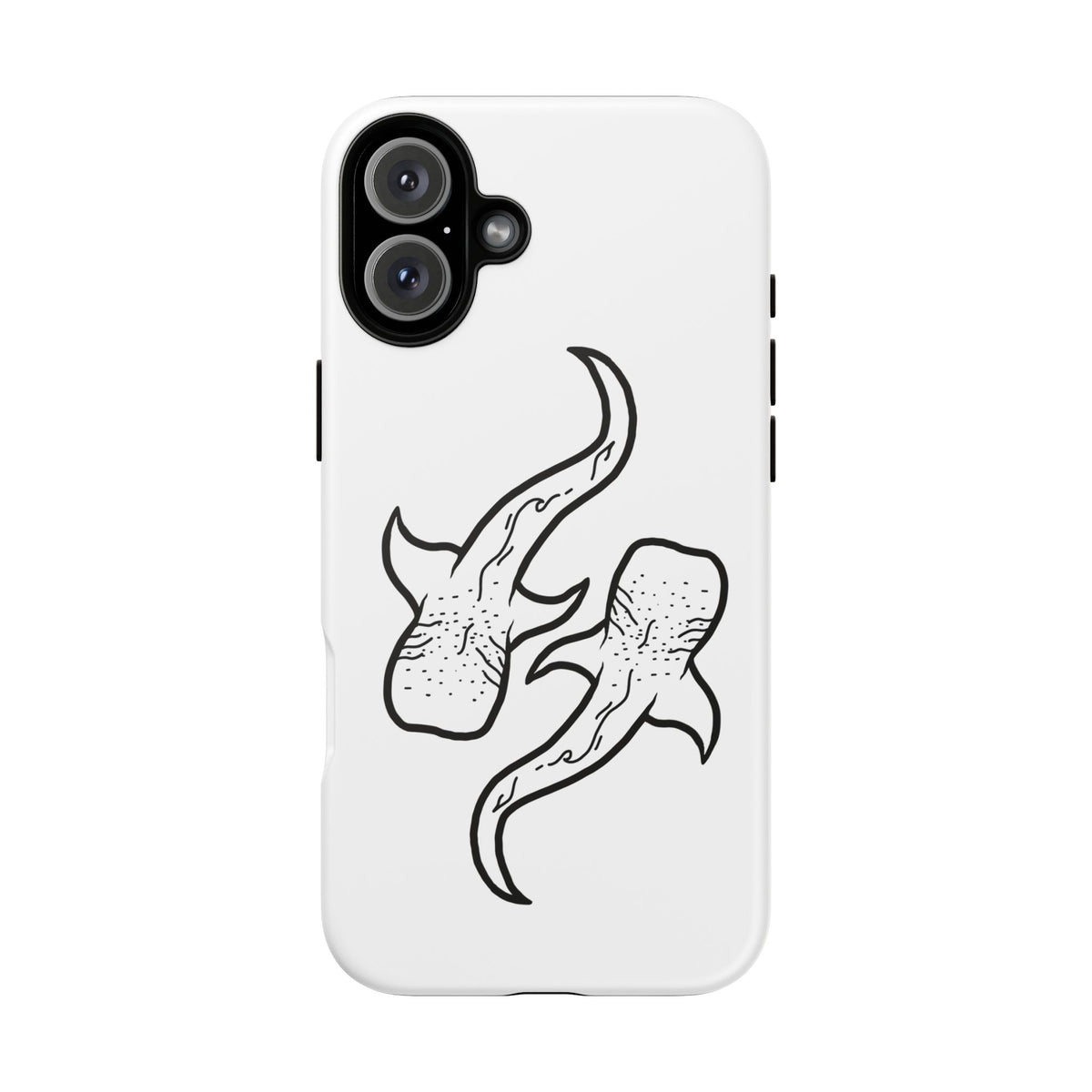 Whale Shark (White) Phone Case