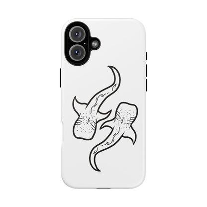 Whale Shark (White) Phone Case