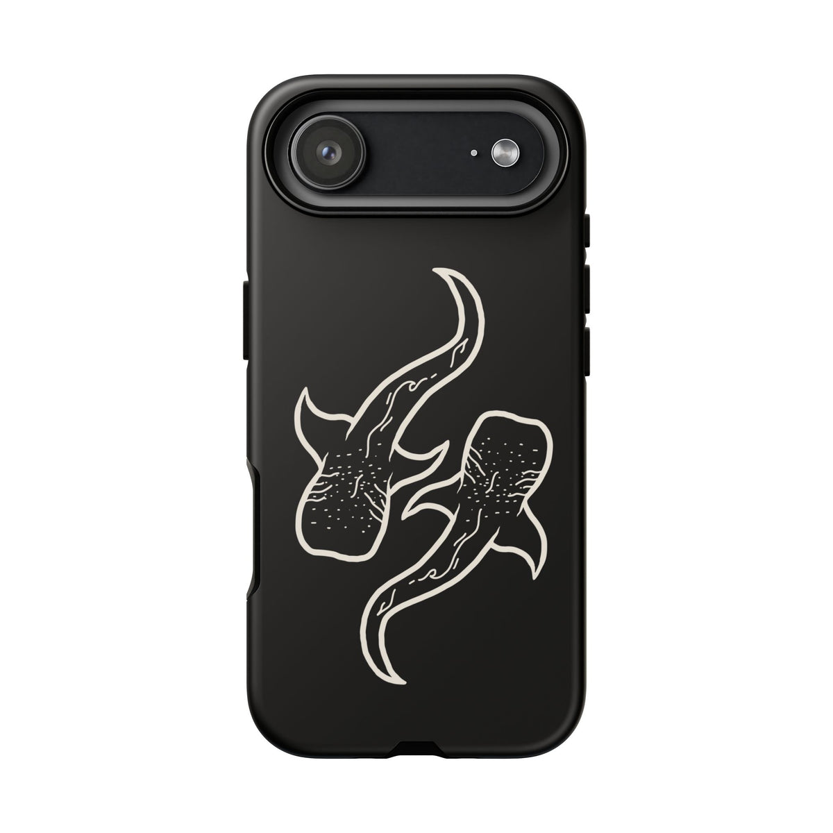 Whale Shark (Black) Phone Case