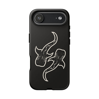 Whale Shark (Black) Phone Case