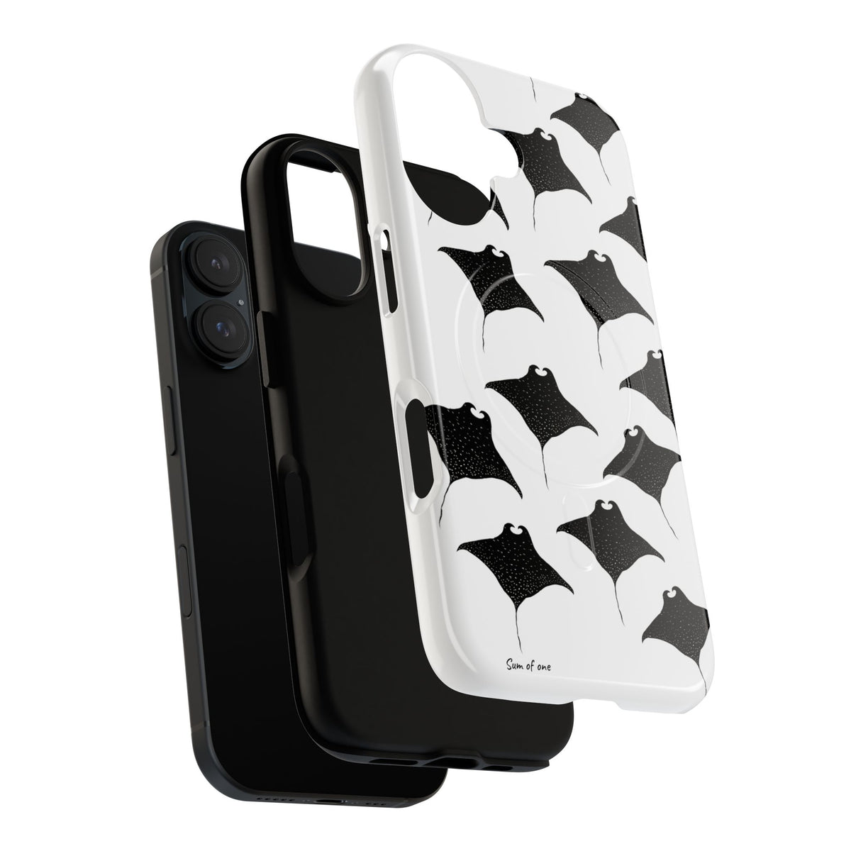 Manta Ray Pattern Phone Case | Tough Magnetic Case