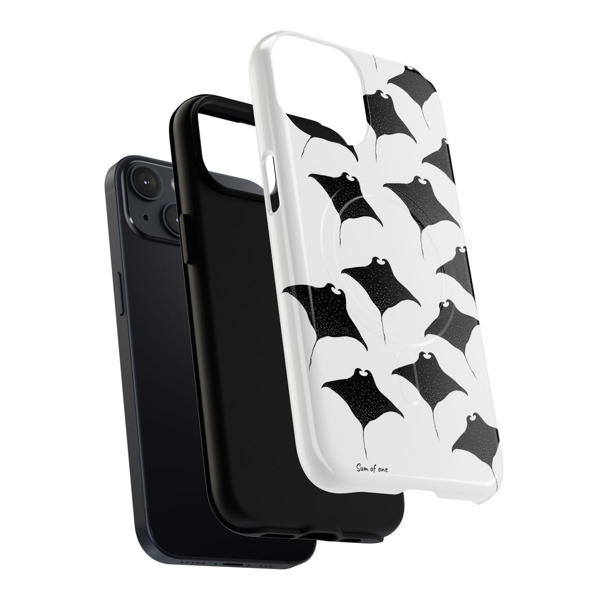 Manta Ray Pattern Phone Case | Tough Magnetic Case