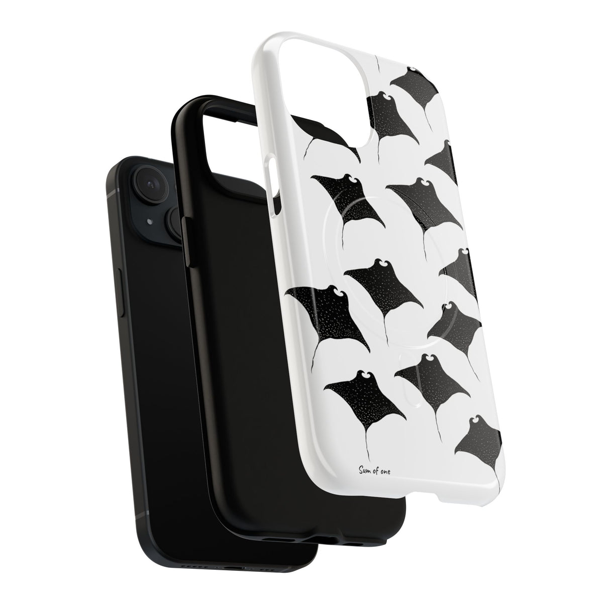 Manta Ray Pattern Phone Case | Tough Magnetic Case
