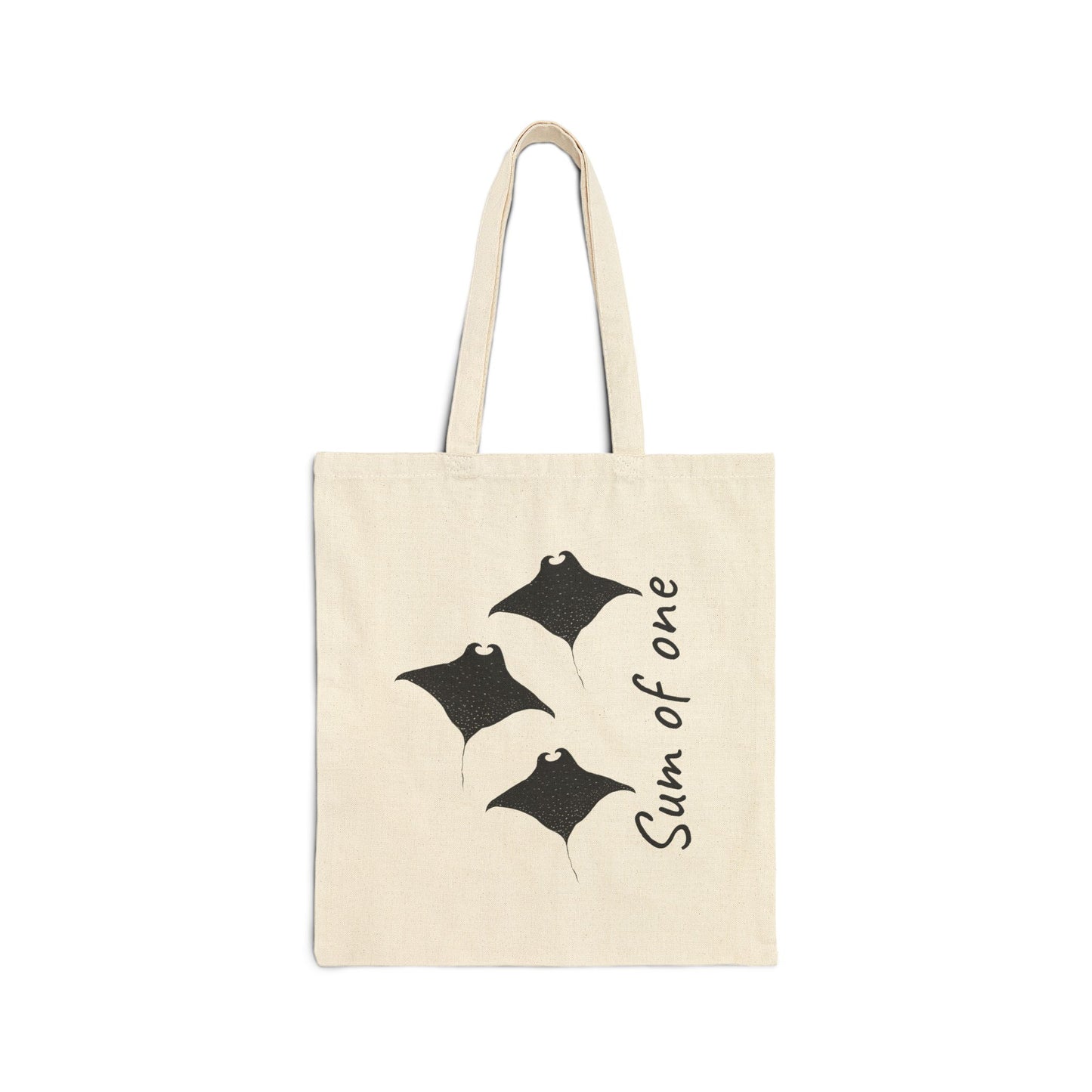 beige manta ray and black flower tote bag designs