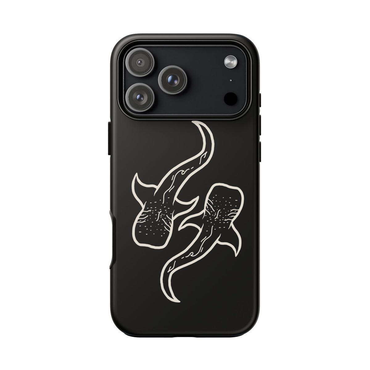 Whale Shark (Black) Phone Case