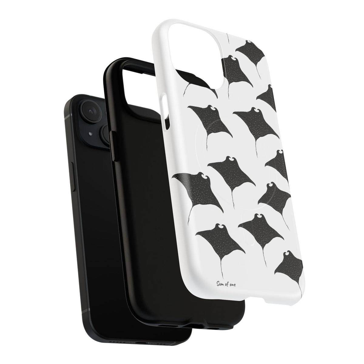 Manta Ray Pattern Phone Case | Tough Magnetic Case