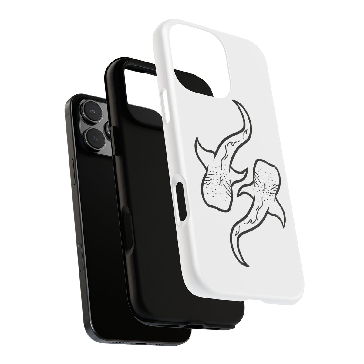 Whale Shark (White) Phone Case