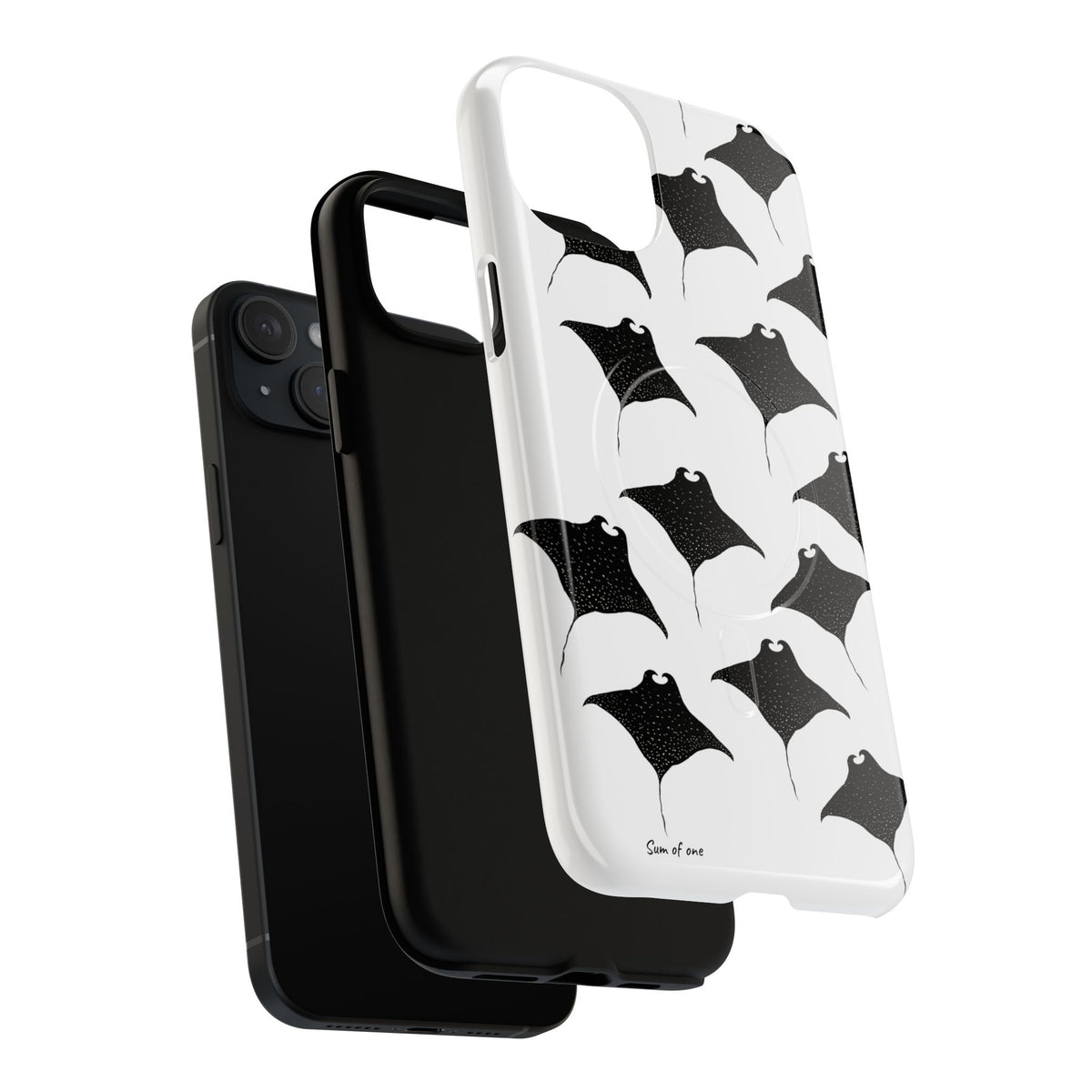 Manta Ray Pattern Phone Case | Tough Magnetic Case