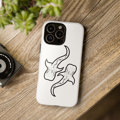 Whale Shark (White) Phone Case