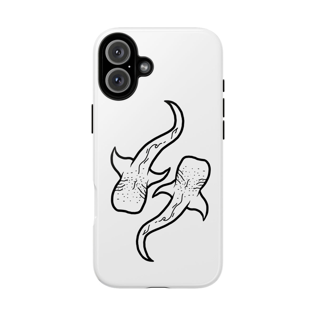 Whale Shark (White) Phone Case