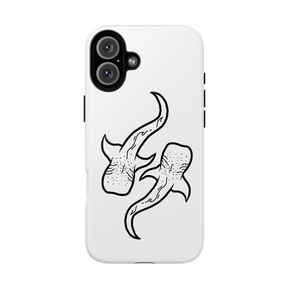Whale Shark (White) Phone Case