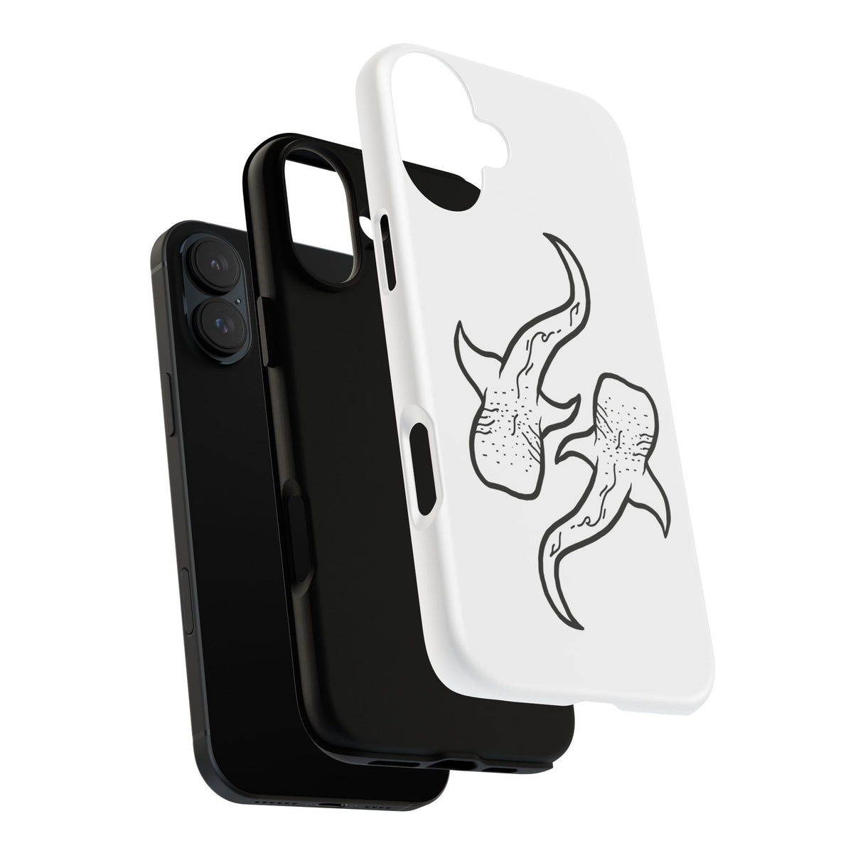 Whale Shark (White) Phone Case