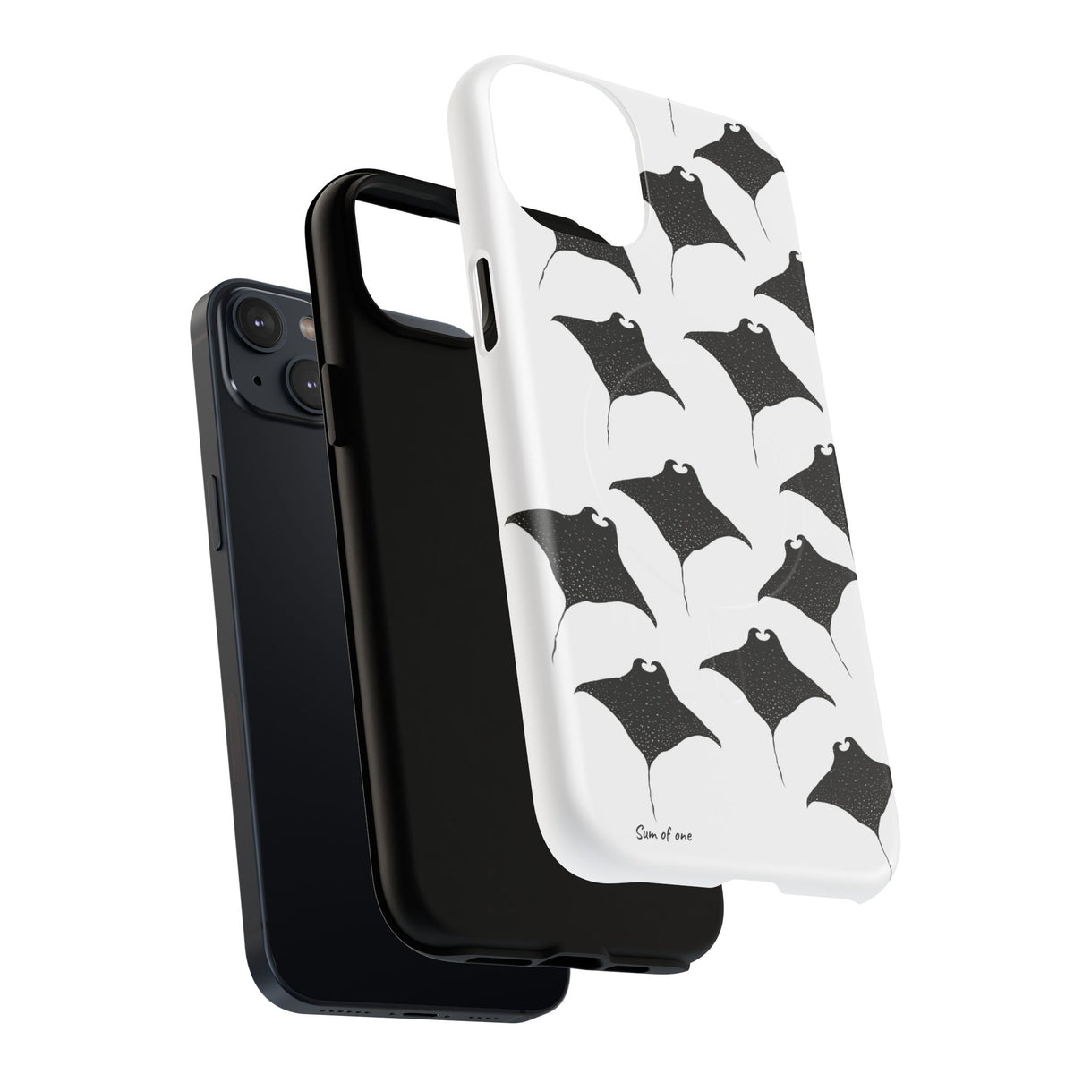 Manta Ray Pattern Phone Case | Tough Magnetic Case